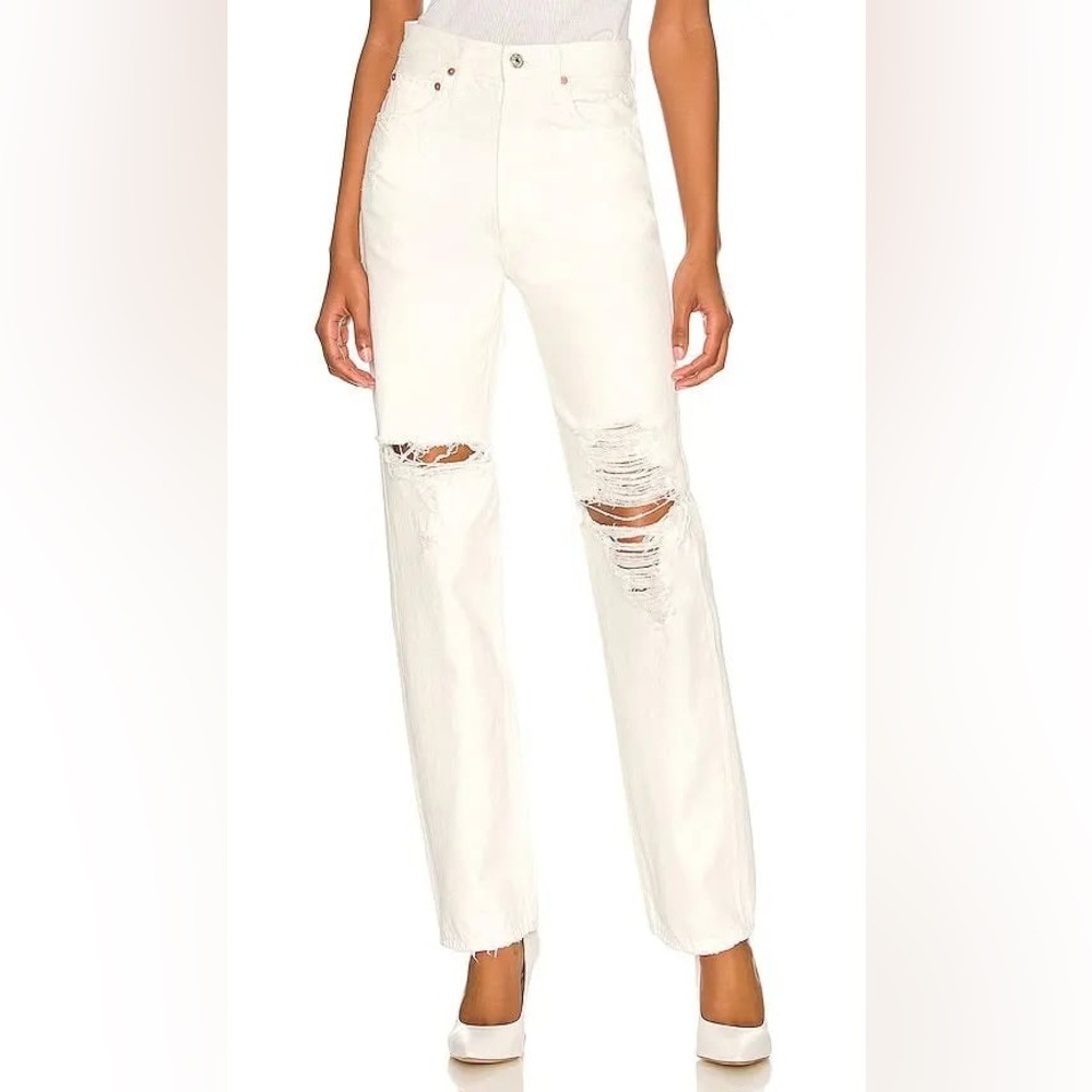 Citizens of Humanity Eva Relaxed Baggy Jeans in Meringue